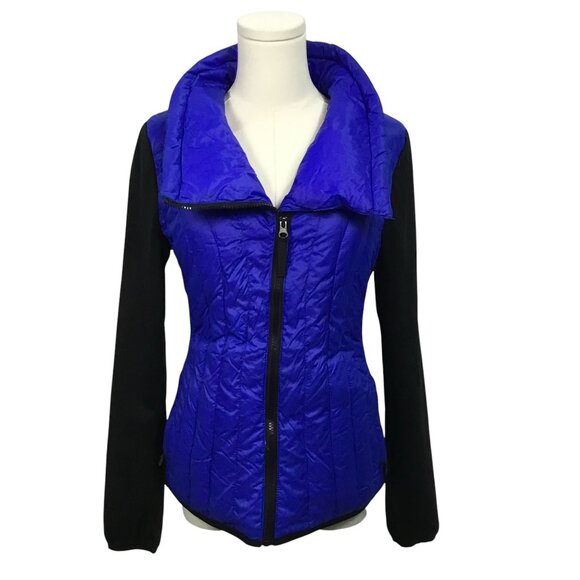 💙 Calvin Klein Fitted Blue Jacket 🌟Water-Resistant & Warm | Stylish & Function - Picture 1 of 7